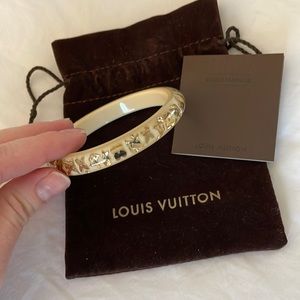 Louis Vuitton Inclusion Swarovski Bracelet (Cream Color)